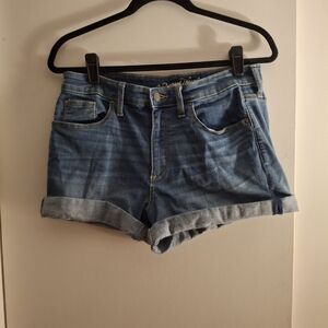 Universal Thread Girl's Light Blue Distressed Jean Shorts